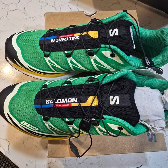 Salomon XT-6 Men's Bright Green Sulphur 475831 Hiking Trail Mens Size 10.5 NEW - Picture 7 of 15